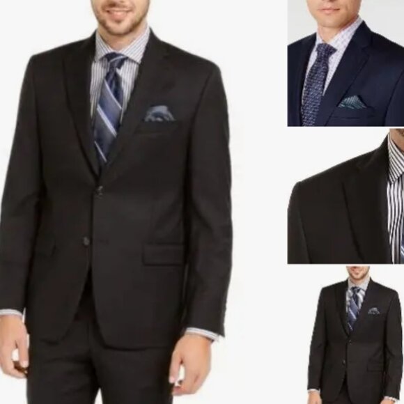 Lauren Ralph Lauren for Macy's Wool Suit in Black - Picture 1 of 17